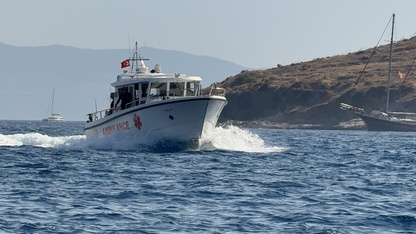 Leros Adası'nda rahatsızlanan gazeteci Hasan Cemal, deniz ambulansıyla Bodrum'a getirildi