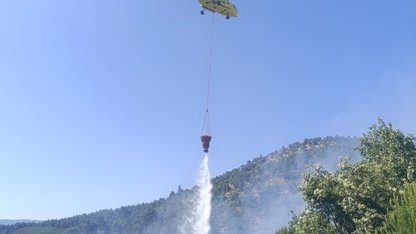 İzmir'de otluk alanda çıkan yangın söndürüldü