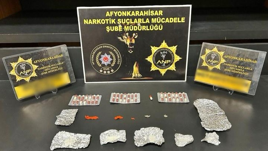 Afyonkarahisar'da uyuşturucu operasyonunda yakalanan zanlı tutuklandı