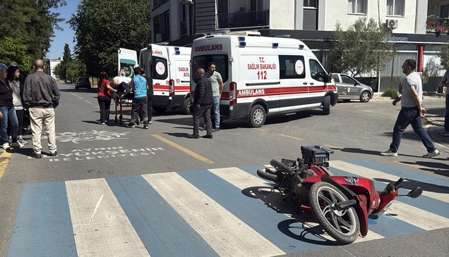 Aydın'da iki motosikletin çarpıştığı kazada sürücüler yaralandı