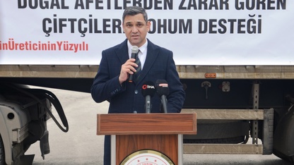 Kütahya'da doğal afetlerden zarar gören üreticilere tohum dağıtıldı