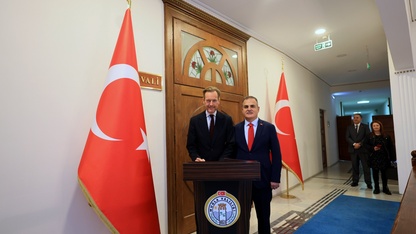 Belçika Büyükelçisi Velde, Muğla Valisi Akbıyık'ı ziyaret etti