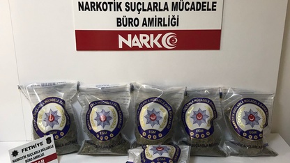 Fethiye'de düzenlenen uyuşturucu operasyonunda 3 zanlı tutuklandı