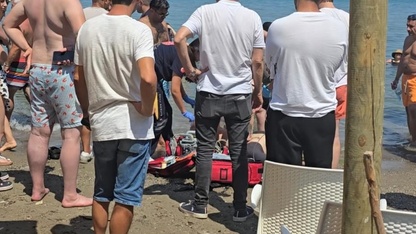 Datça'da denizde fenalaşan kişi hastaneye kaldırıldı