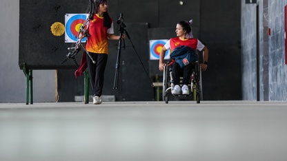 Paralimpik sporcu Büşra Ün, tenisin ardından başladığı okçulukta Türkiye şampiyonluğuna ulaştı