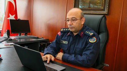 Uşak İl Jandarma Komutanı Kılıç, AA'nın "Yılın Kareleri" oylamasına katıldı