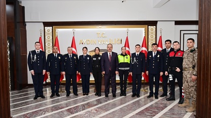 Aydın Emniyet Müdürü Erdoğan'dan Vali Canbolat'a ziyaret