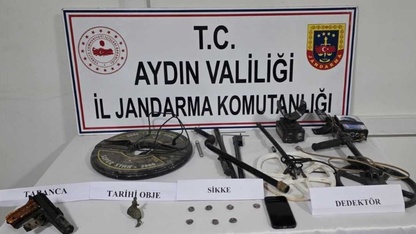 Aydın'da evinde tarihi eser ele geçirilen şüpheli gözaltına alındı