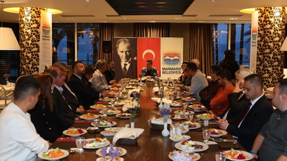Marmaris Belediye Başkanı Ünlü, basın mensuplarıyla iftarda buluştu