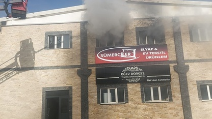 Denizli'de tekstil atölyesinde çıkan yangın söndürüldü