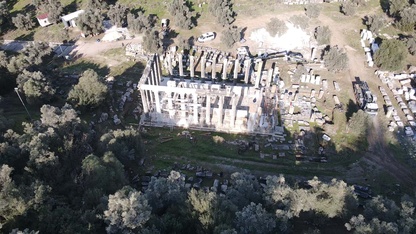 Zeus Tapınağı gelecek yıl restorasyonun tamamlanmasıyla eski ihtişamına kavuşacak