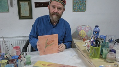 Kütahyalı çini ustası "Ameli İsmail" eserlerinde Sümerlerden bugüne köprü kuruyor