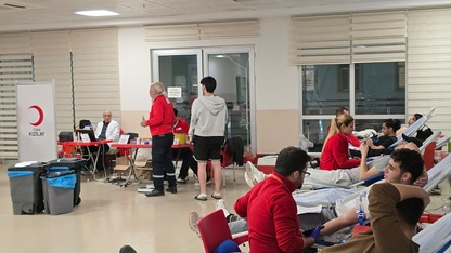 Muğla'da Turgutreis Yurdu'nda kan bağışı etkinliği düzenlendi