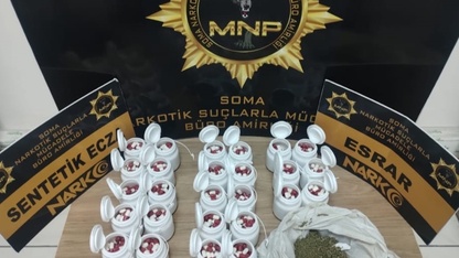 Manisa'da uyuşturucu ticareti iddiasıyla 3 şüpheliye tutuklama