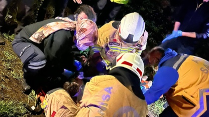 Manisa'da devrilen otomobildeki 1 kişi öldü, 3 kişi yaralandı