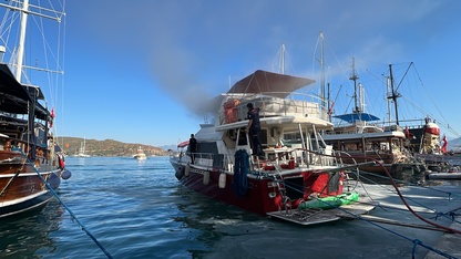 Fethiye'de teknede çıkan hasara neden oldu