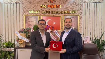 AK Parti Muğla İl Başkanı Güngör, Milas İlçe Başkanlığına atanan Akyer'i ziyaret etti