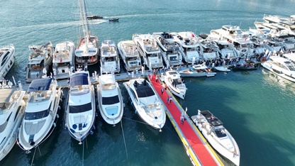 Bodrum Boat Show Fuarı'nda lüks yatlar görücüye çıktı