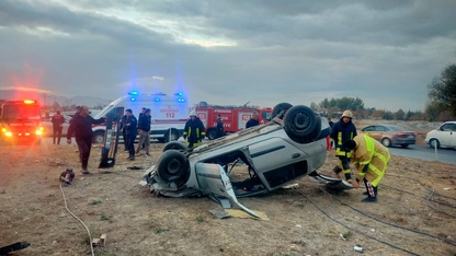 Afyonkarahisar'daki kazada ağır yaralanan sürücü öldü