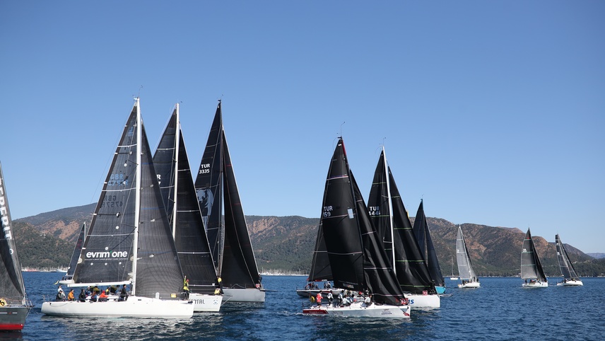 Marmaris MIYC Kış Trofesi Yat Yarışları'nın 3. ayağı tamamlandı