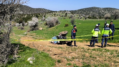 Kütahya'da devrilen ATV'nin sürücüsü öldü