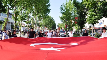 Kütahya'da Gazze'ye destek yürüyüşü yapıldı