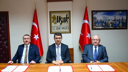 Uşak'ta çocukları eğitim ve sportif faaliyetlerle destekleyecek proje için işbirliği protokolü imzalandı
