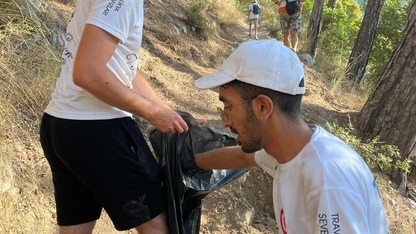 Fethiye'de tarihi Likya Yolu'nda temizlik yapıldı
