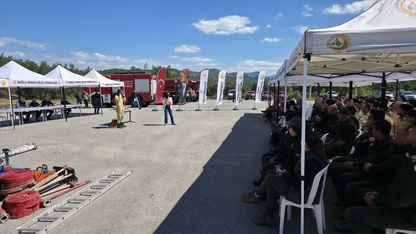 Marmaris'te orman yangını tatbikatı yapıldı