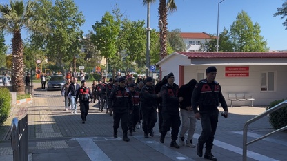 Aydın merkezli yasa dışı bahis operasyonunda yakalanan 9 şüpheli adliyede