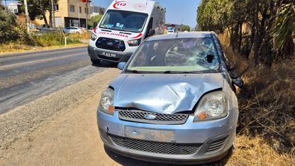 Manisa'da otomobilin çarptığı kişi ağır yaralandı