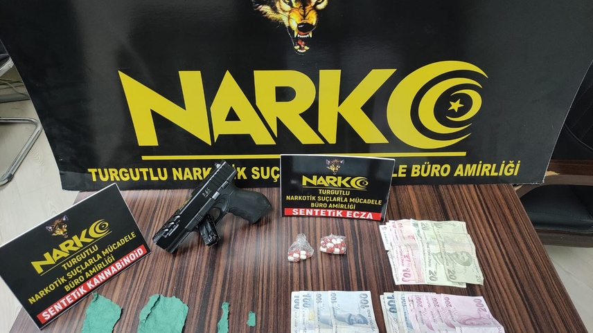 Turgutlu'da uyuşturucu operasyonunda yakalanan 3 şüpheli tutuklandı