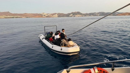 Bodrum açıklarında 17 düzensiz göçmen yakalandı