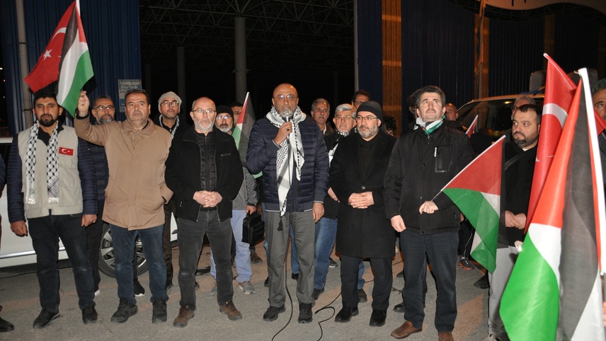 Kütahya'da İsrail'in Filistinli esirleri hedef alan idam yasasına tepki