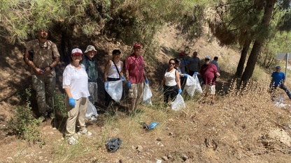 Alaşehir'de ormanlık alanda çevre temizliği yapıldı
