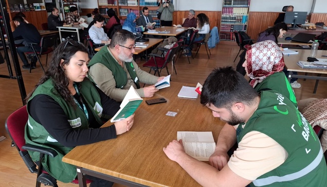 Kütahya'da kitap okuma etkinliği yapıldı