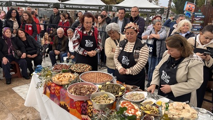 Muğla'da zeytinyağlı yemek yarışması düzenlendi