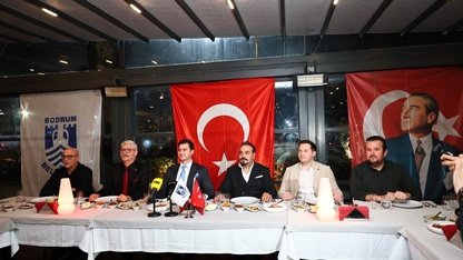 Bodrum Belediye Başkanı Mandalinci gazetecilerle bir araya geldi