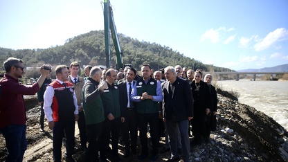 Tarım ve Orman Bakan Yardımcısı Gizligider, Dalaman Çayı'ndaki taşkın önleme çalışmalarını inceledi: