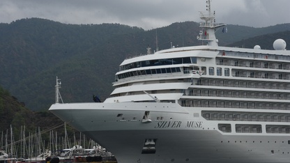 Marmaris'e "Silver Muse" kruvaziyeriyle 580 turist geldi