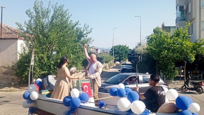 Aydın'ın Nazilli ilçesinde sünnet konvoyu tekneyle yapıldı