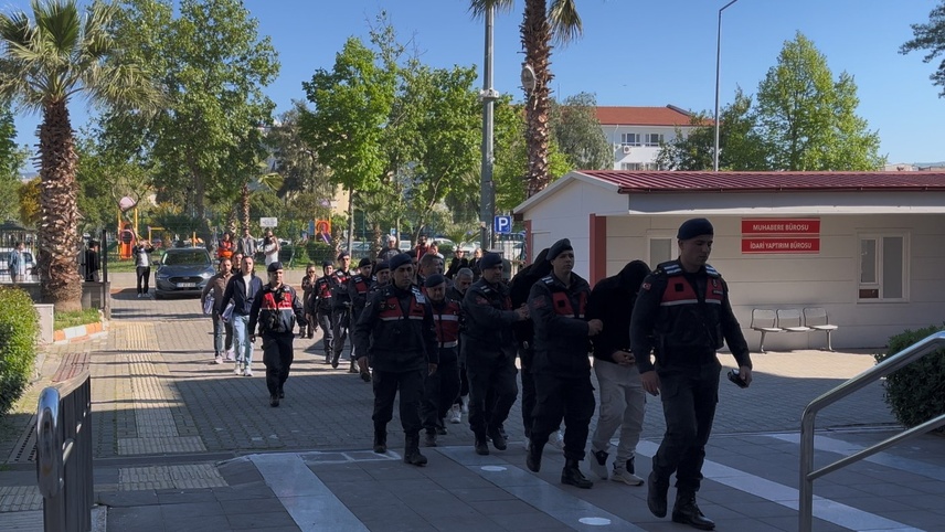 Aydın merkezli yasa dışı bahis operasyonunda yakalanan 9 şüpheli adliyede