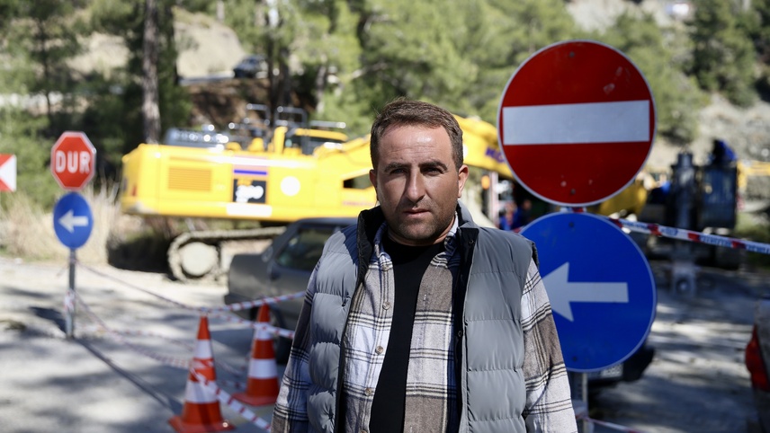 Muğla'da heyelan yaşanan alan havadan görüntülendi