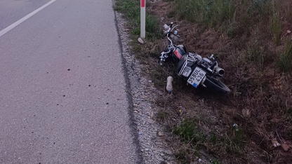 Ödemiş'te motosiklet kazasında 2 kişi yaralandı