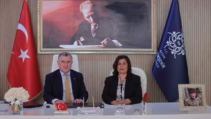 Bakan Bak, Aydın Büyükşehir Belediyesi Başkanı Çerçioğlu'nu ziyaret etti