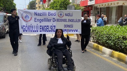 Nazilli'de Engelliler Haftası yürüyüşü düzenlendi