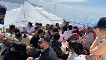 Bodrum açıklarında 95 düzensiz göçmen yakalandı