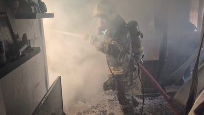 Muğla'da bir ev yandı