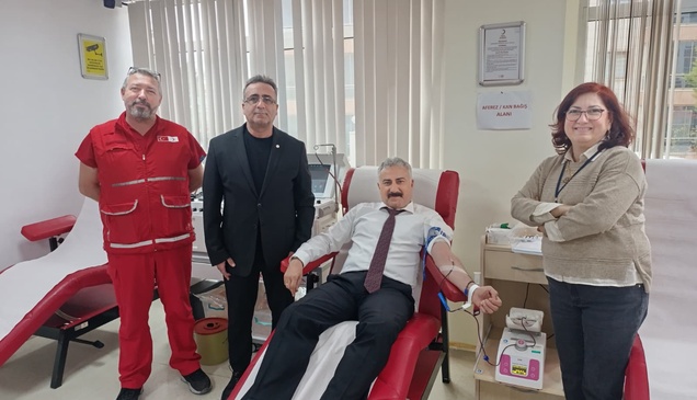 Manisa İl Emniyet Müdürü Aktaş 23. kez kan bağışında bulundu