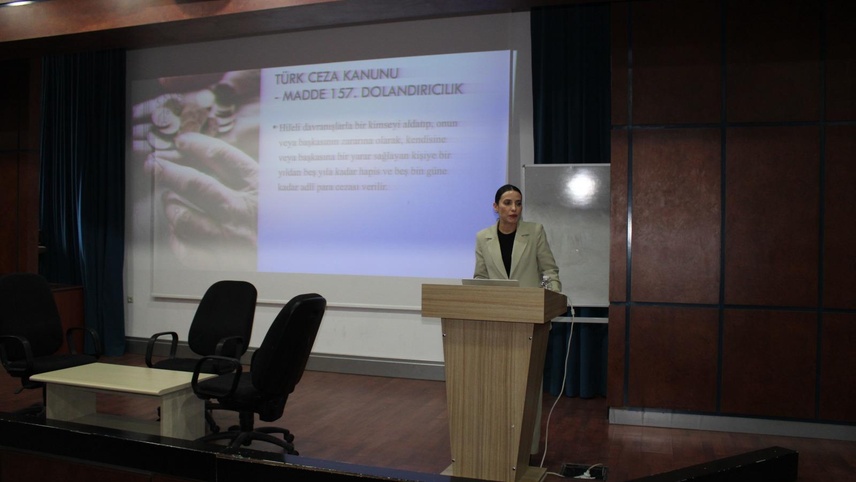 Muğla'da üniversite öğrencileri dolandırıcılık olaylarına karşı bilgilendirildi